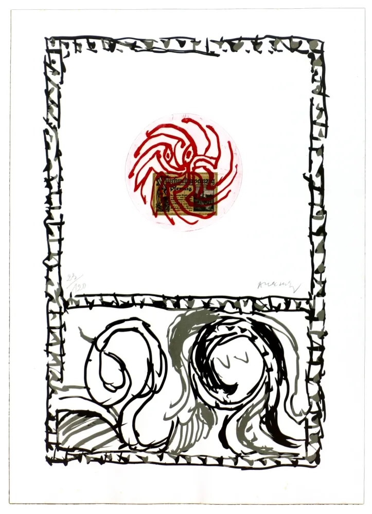 Acquaforte Alechinsky - Serpent II