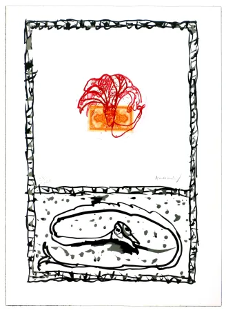 Acquaforte Alechinsky - Serpent III