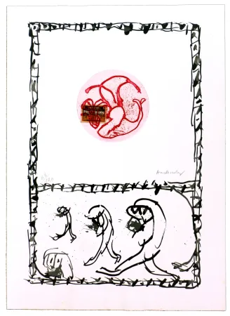 Acquaforte Alechinsky - Serpent IV