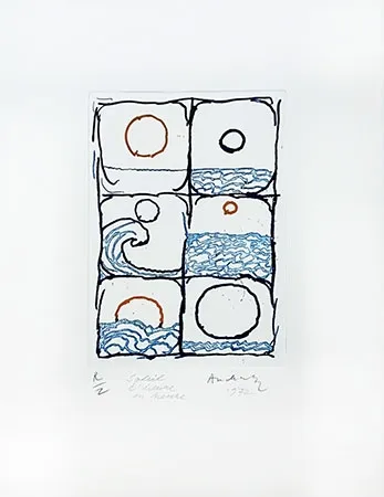 Incisione Alechinsky - Soleil d'heure en heure