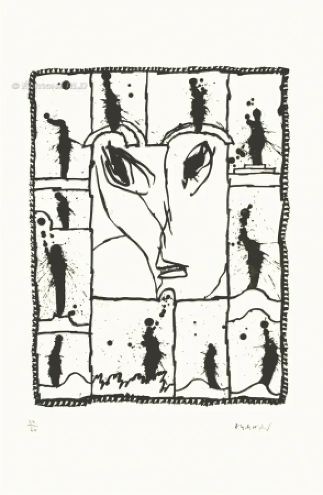 Acquaforte E Acquatinta Alechinsky - Sur les onze coups de midi