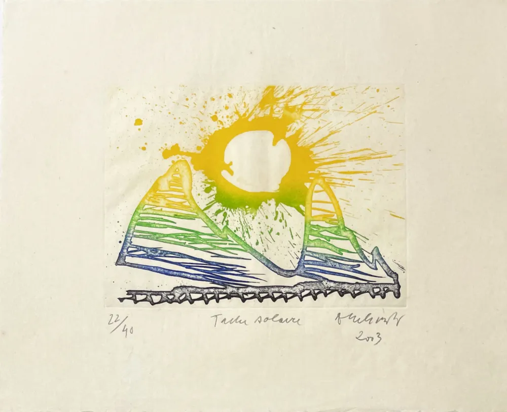 Incisione Alechinsky - Tâche solaire