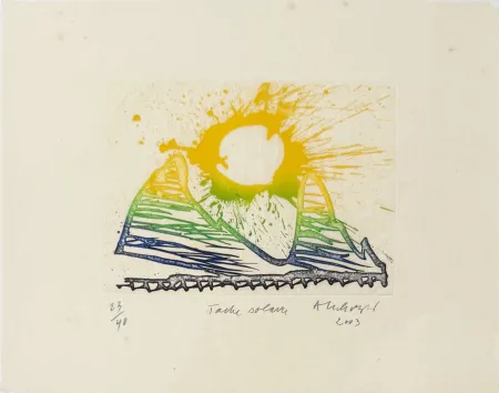 Incisione Alechinsky - Tache solaire
