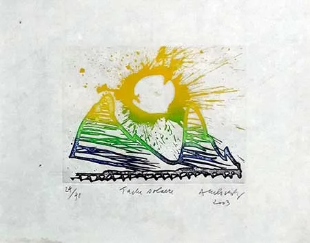Incisione Alechinsky - Tache solaire