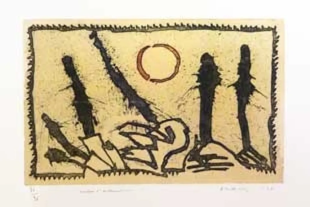 Incisione Alechinsky - Taches d'exclamation