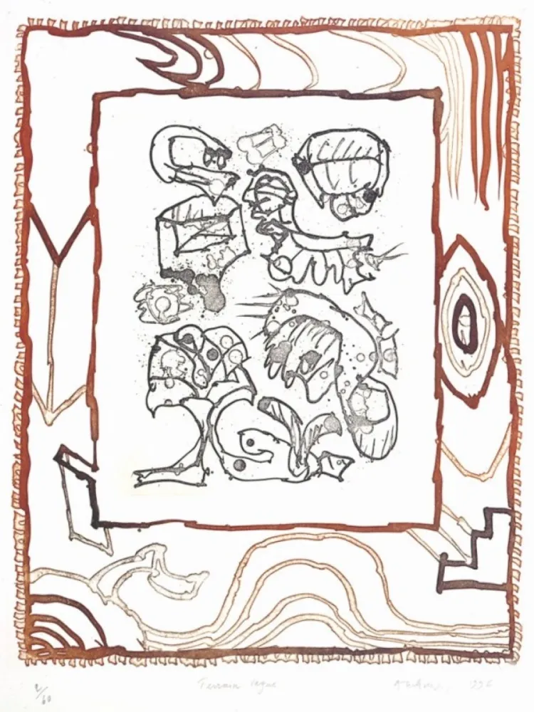 Incisione Alechinsky - Terrain vague