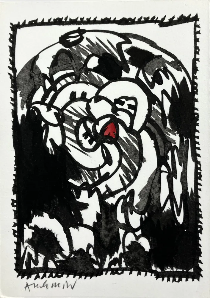 Non Tecnico Alechinsky -  Tête Bêche, 1987