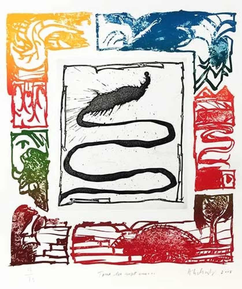 Incisione Alechinsky - Tous les 7 ans