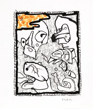 Linoincisione Alechinsky - Traité des excitants modernes 01