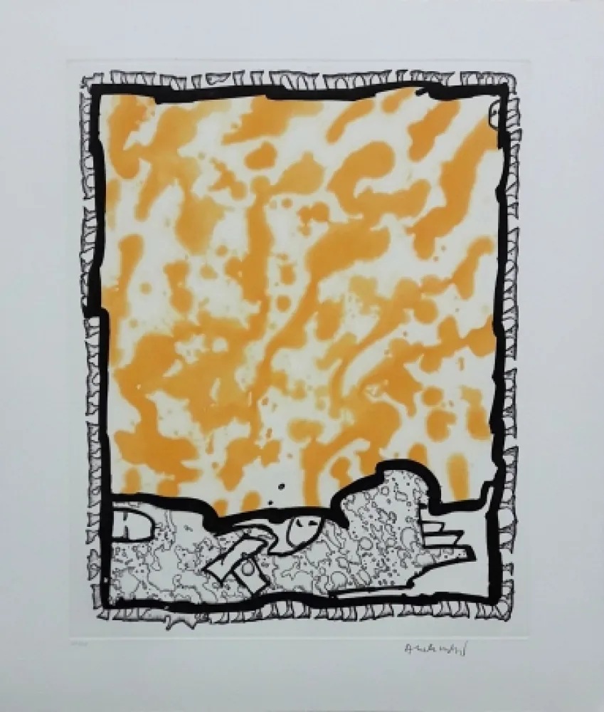 Incisione Alechinsky - Traité des excitants modernes