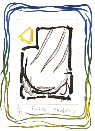 Litografia Alechinsky - Triade 