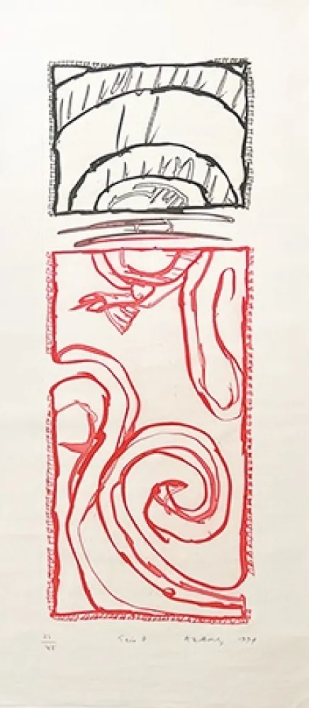 Incisione Alechinsky - Trio