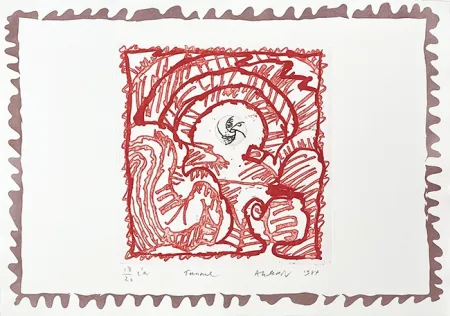 Incisione Alechinsky - Tunnel