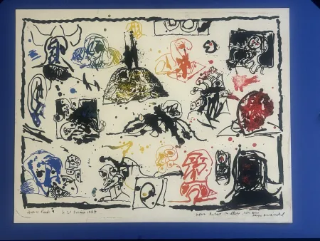 Litografia Alechinsky - Une pierre , deux passages 1967