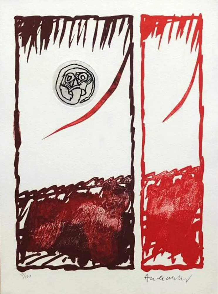 Acquaforte Alechinsky - '' Vaccillations ''