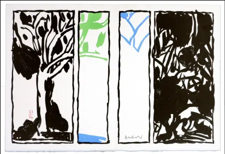 Litografia Alechinsky - Vaccillations