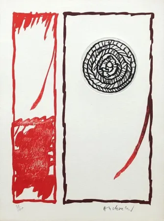 Acquaforte Alechinsky - '' Vaccillations II ''