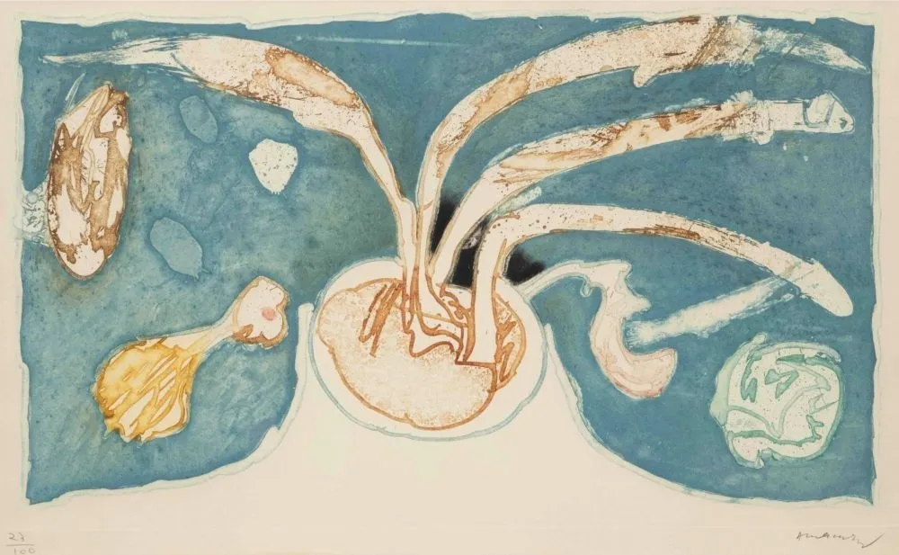 Acquaforte E Acquatinta Alechinsky - Volcan de nuit