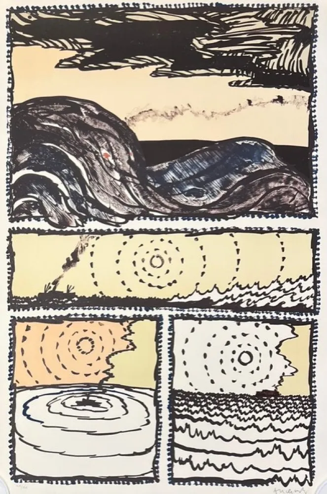 Litografia Alechinsky - Volturno