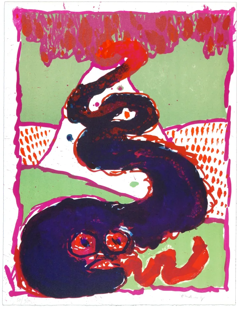 Litografia Alechinsky - Vulcanalogies I