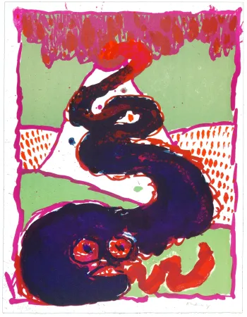 Litografia Alechinsky - Vulcanalogies I