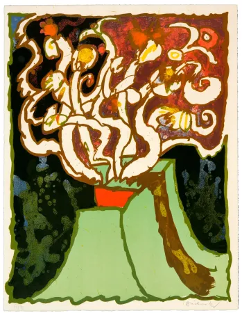 Litografia Alechinsky - Vulcanalogies V