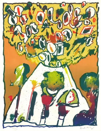 Litografia Alechinsky - Vulcanologies