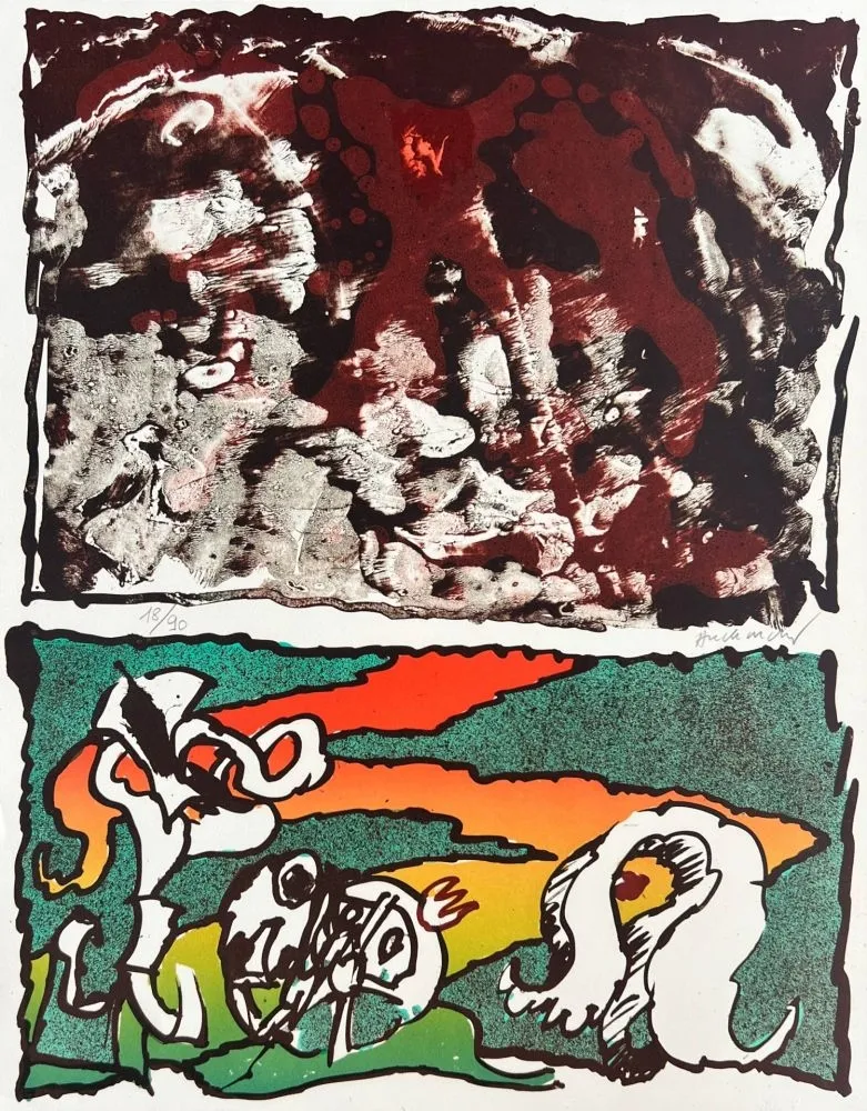 Litografia Alechinsky - Vulcanologies II