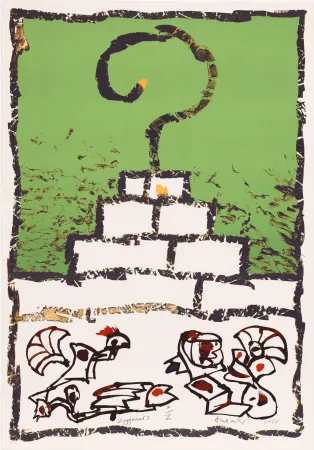 Litografia Alechinsky - Ziggourat I