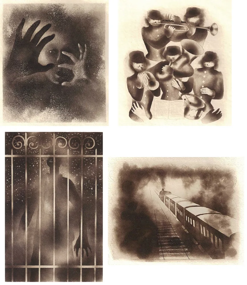 Libro Illustrato Alexeïeff - ADRIENNE MESURAT. Exemplaire avec 71 dessins originaux au crayon tous signés par Alexeieff.‎ 