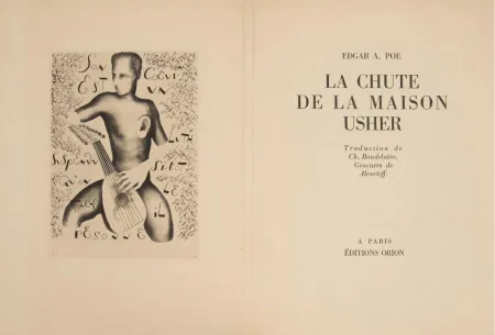 Libro Illustrato Alexeïeff - E. Poe : LA CHUTE DE LA MAISON USHER. 10 eaux-fortes originales (1929).