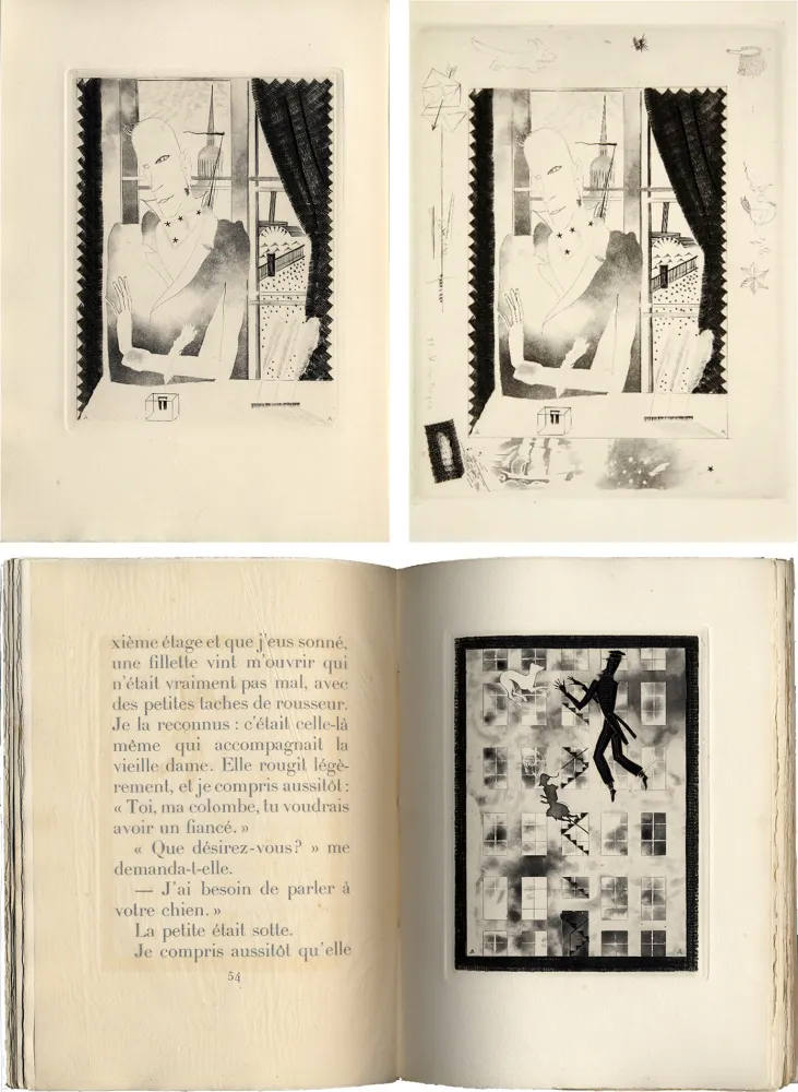 Libro Illustrato Alexeïeff - Nicolai Gogol : JOURNAL D'UN FOU (1927).