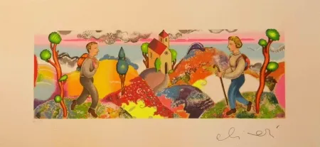 Serigrafia Alinari - ''Alla stessa ora ma in un cosmo analogo''