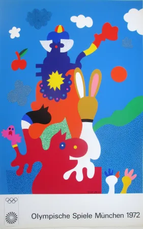 Serigrafia Alt - OL 1972 - original colour silkscreen