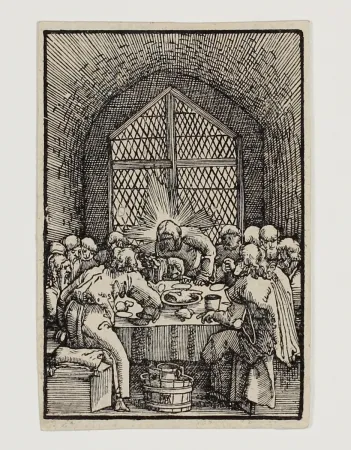 Incisione Su Legno Altdorfer - Das letzte Abendmahl (The last Supper)