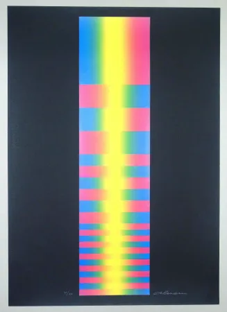 Litografia Alviani - Untitled