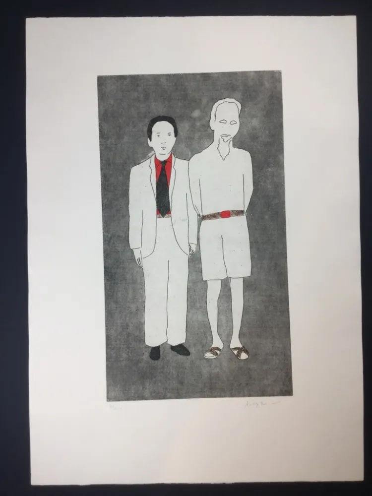 Acquaforte E Acquatinta Angeli - Untitled 