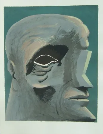 Litografia Antes - Omaggio a Michelangelo