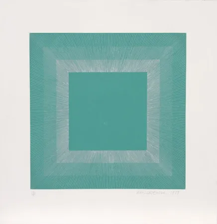 Acquatinta Anuszkiewicz - Winter Suite (Green with Silver)