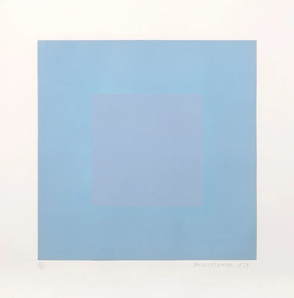 Acquatinta Anuszkiewicz - Winter Suite (Light Blue with Light Blue)