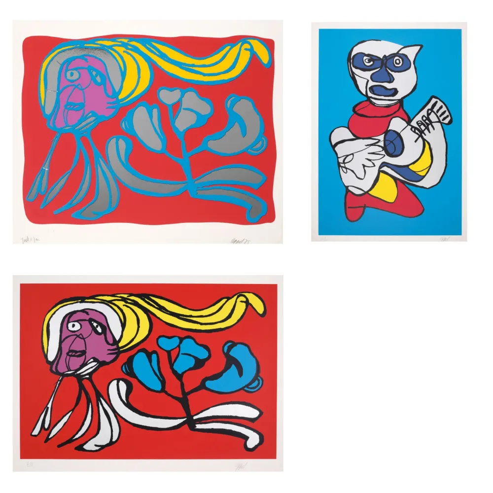 Multiplo Appel - A Group of 3 Screenprints