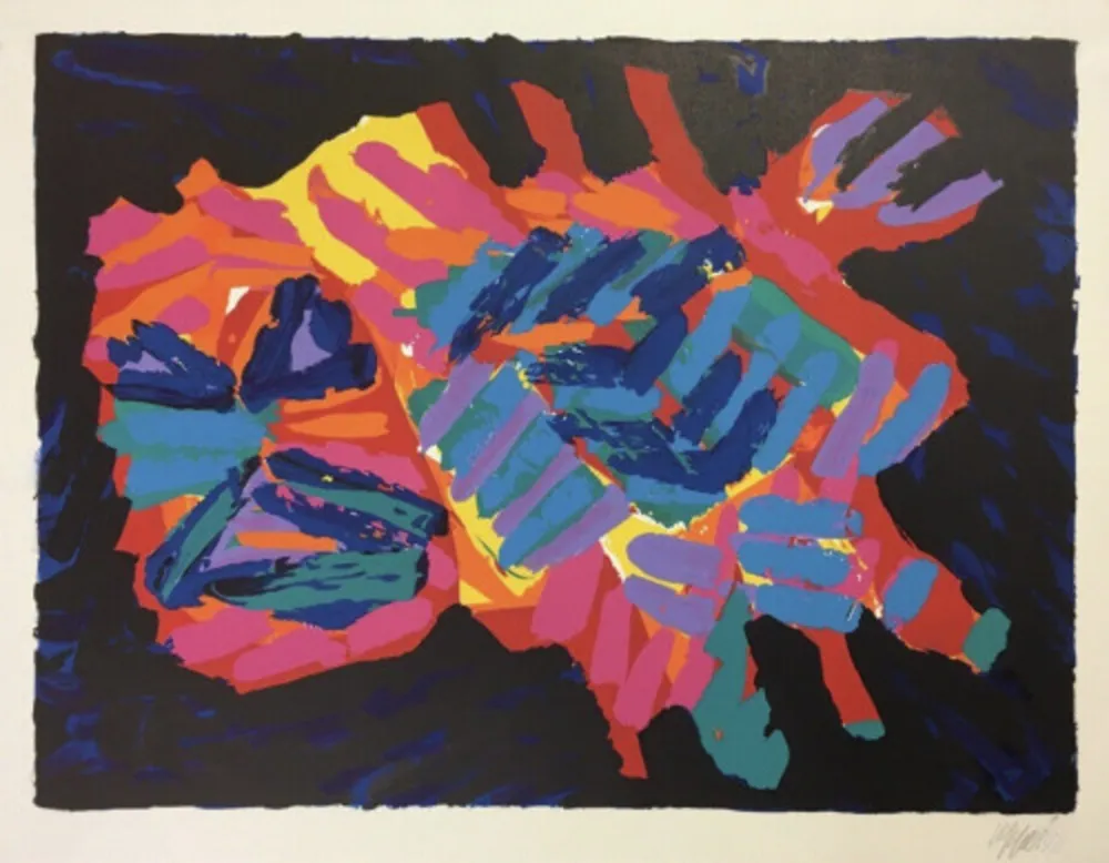 Litografia Appel - Devil Cat