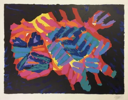 Litografia Appel - Devil Cat