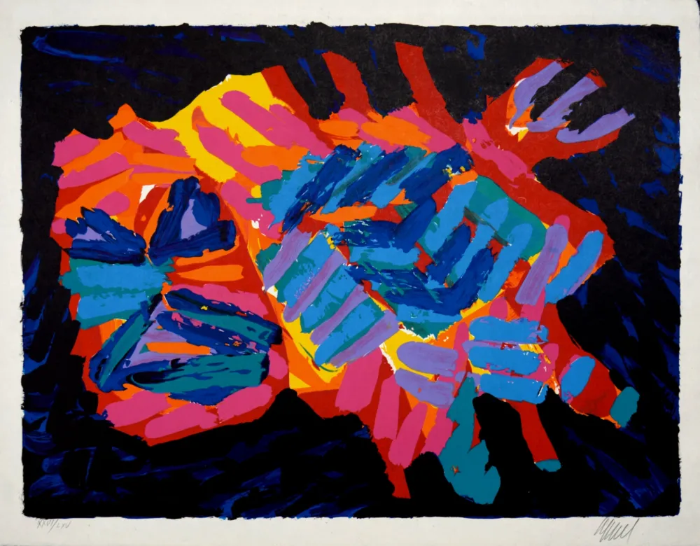 Litografia Appel - Devil Cat, 1978 - Hand-signed!