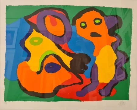 Litografia Appel - Enfant et chien 