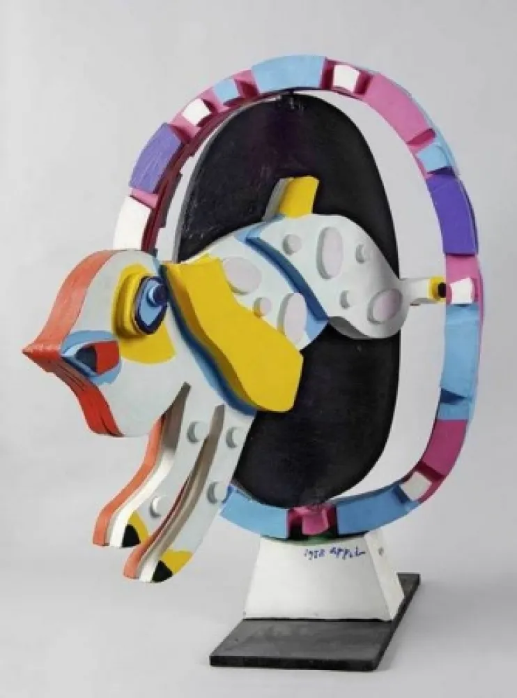 Litografia Appel - Jumping Dog, aus 