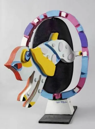 Litografia Appel - Jumping Dog, aus 