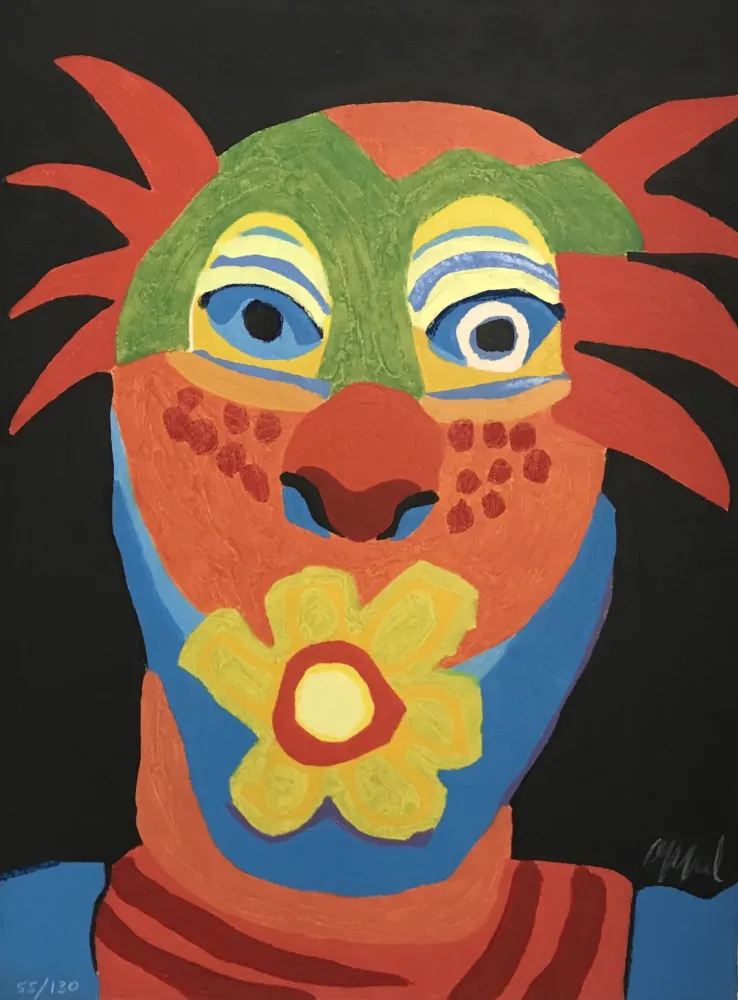 Incisione Su Legno Appel - Le Dompteur a la rose from the Circus series