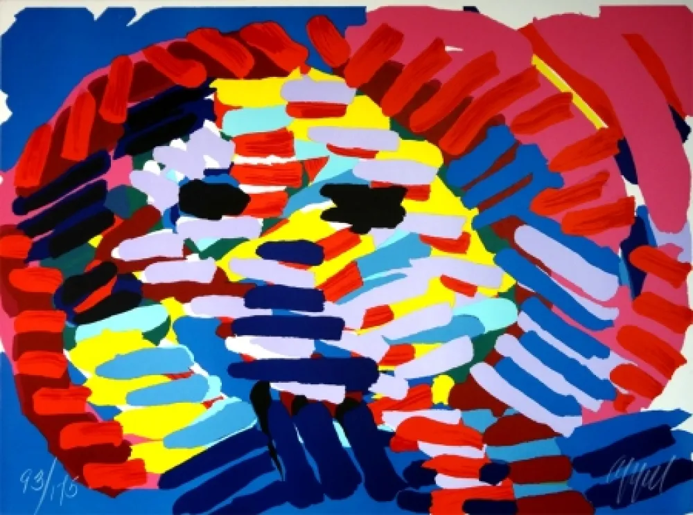 Litografia Appel - Once I was the sun