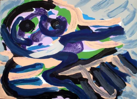 Litografia Appel - Sitting in the landscape 